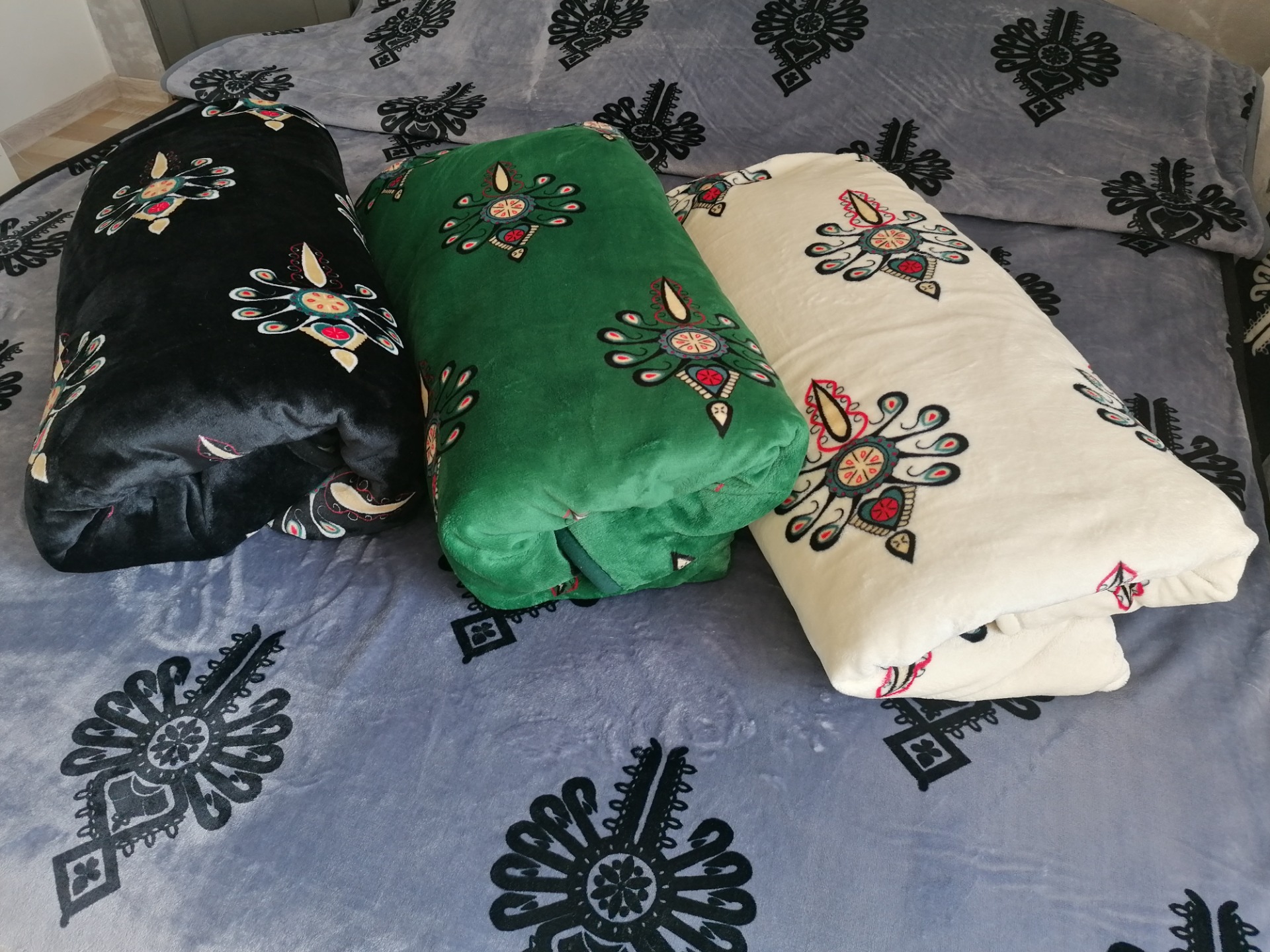 Fleecová deka 220x200 goral 2- smaragdová zelená