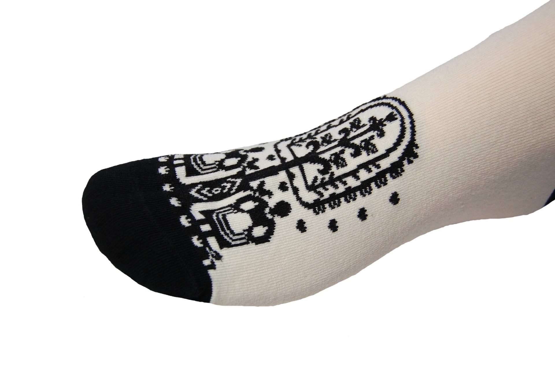 Dámske ponožky STEVEN čierno-biele 35-37