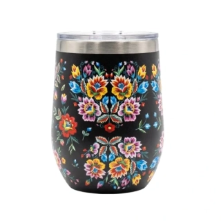 Nerezový termohrnček uzatvárateľný vrchnák - Telgárt 350ml - nerezový lem