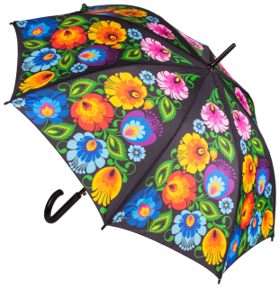 Veľký klasický dáždnik - kvety 17263