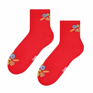 Dámske ponožky STEVEN - klasy červené 38-40
