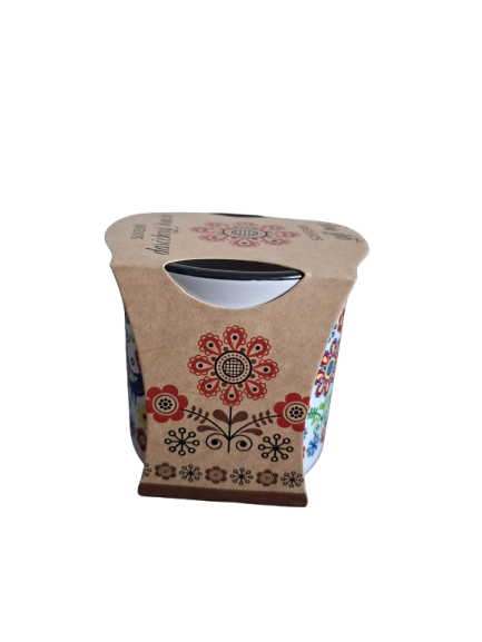 Keramický hrnček 330ml - farebný folklór