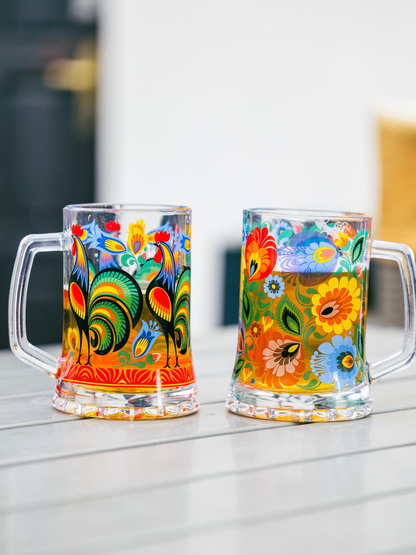 Krígeľ na pivo 510ml- kohúty
